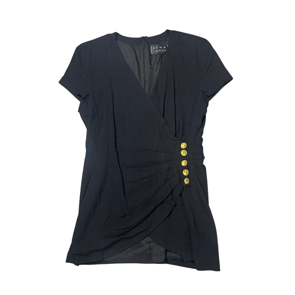 Rena Lange Vintage Black Tunic Top / Dress